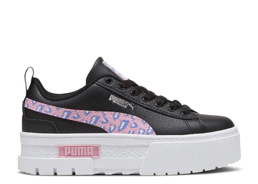 

Кроссовки Puma Mayze Jr 'Wild - Pink Lilac Leopard', черный