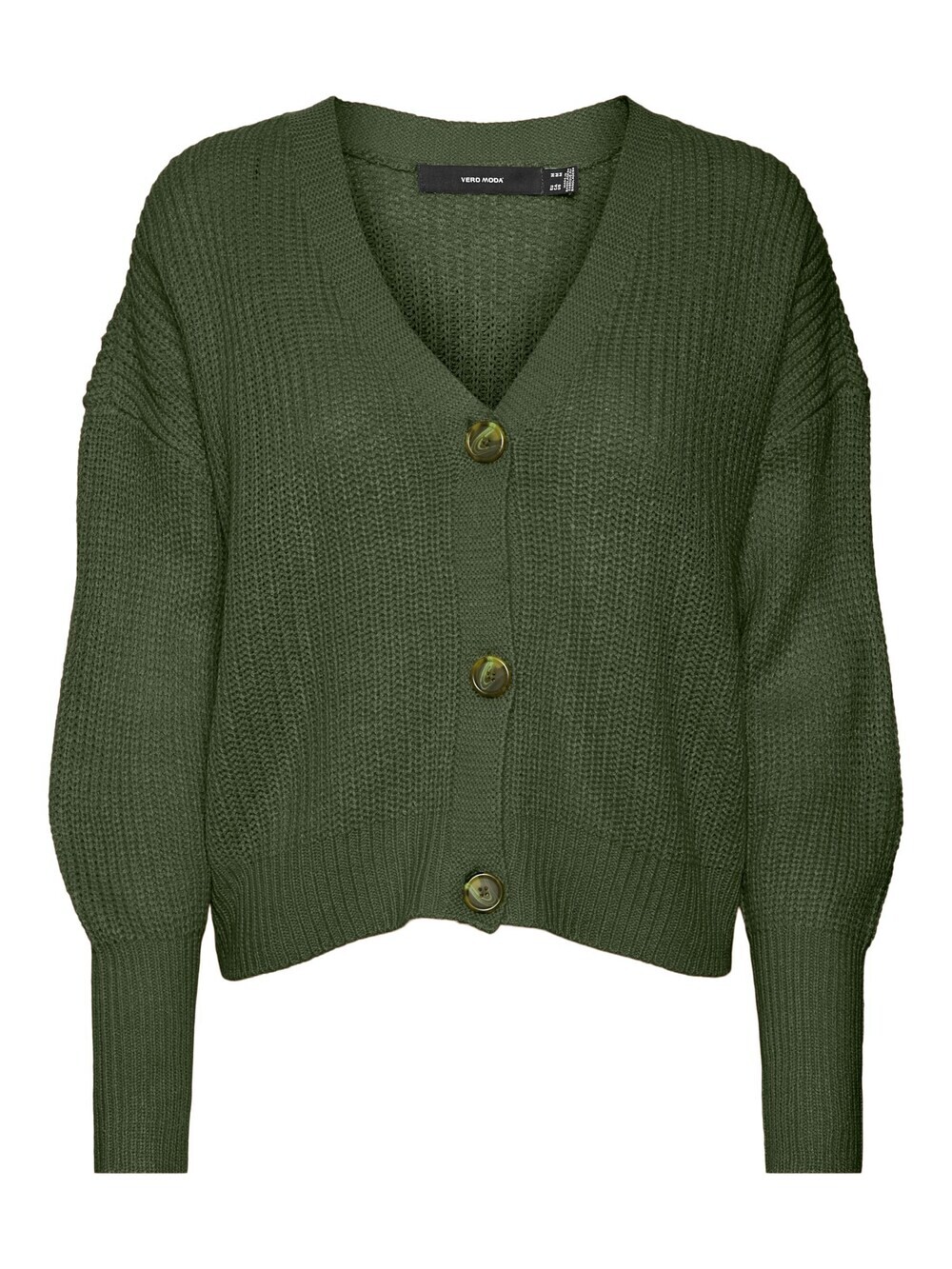 

Вязаный кардиган Vero Moda Lea, оливковый
