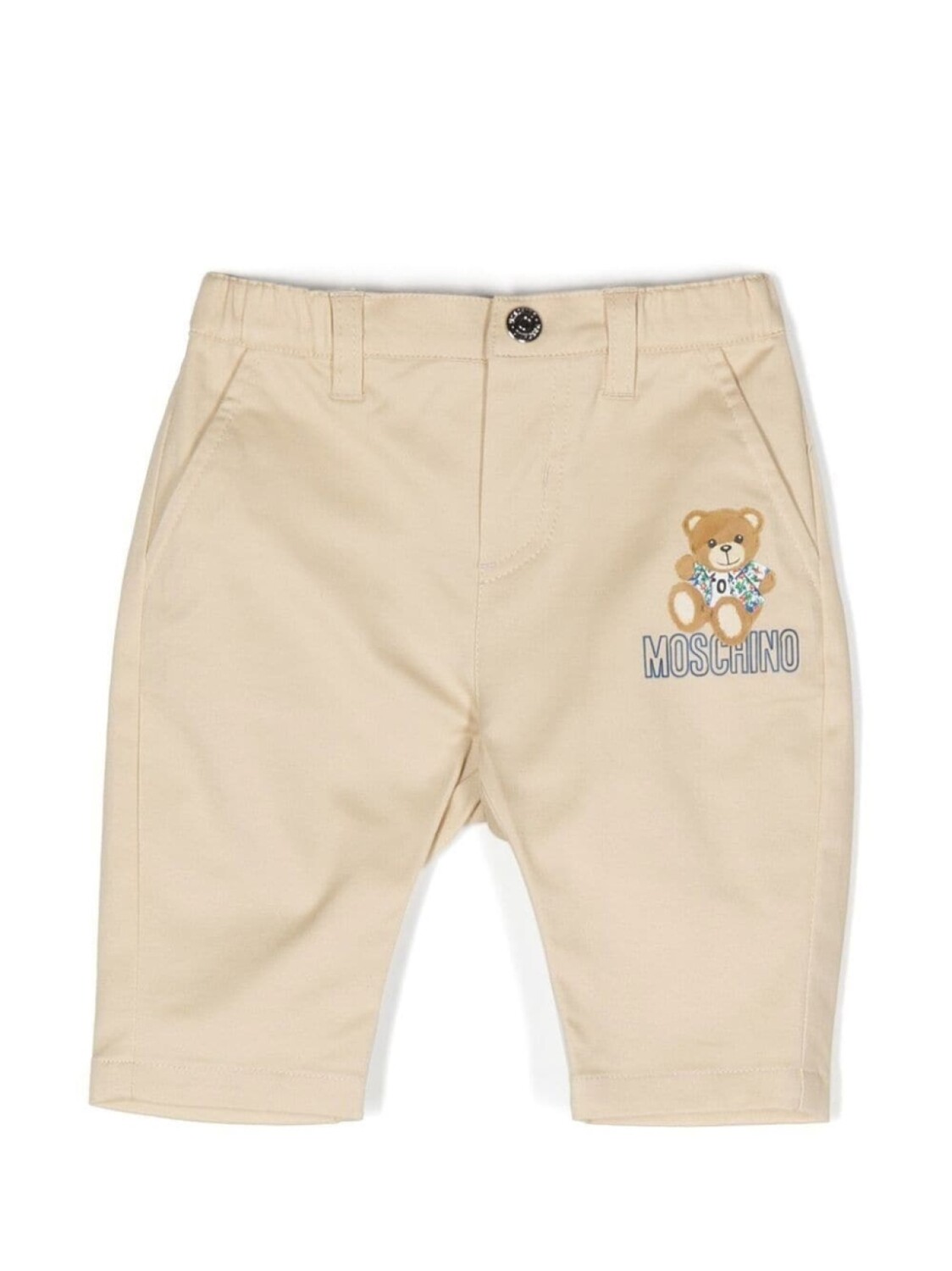 

Брюки чинос с принтом Teddy Bear Moschino Kids, бежевый
