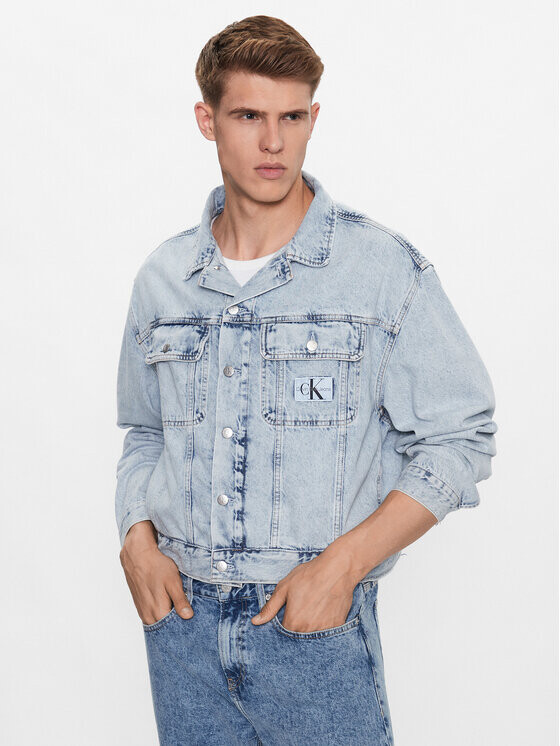

Джинсовая куртка стандартного кроя Calvin Klein, синий