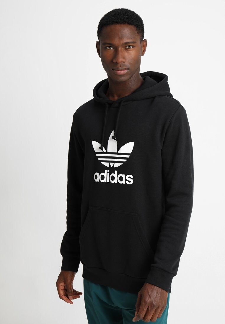 Толстовка адидас с капюшоном. Худи adidas Sweatshirts Noir Black. Свитшот adidas m Street q1 CRW.