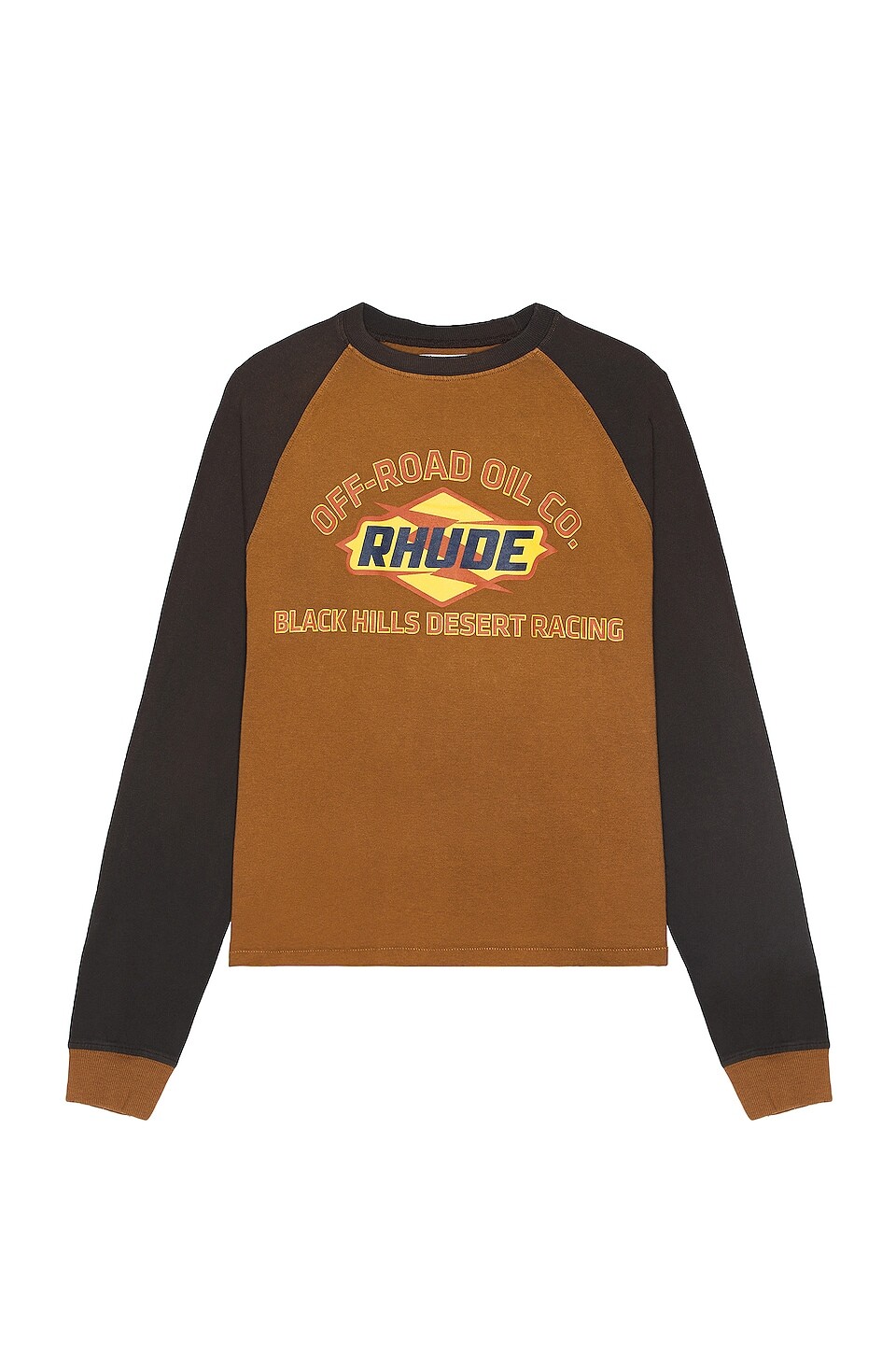 

Футболка Rhude Black Hills In Camel & Black, цвет Camel & Black