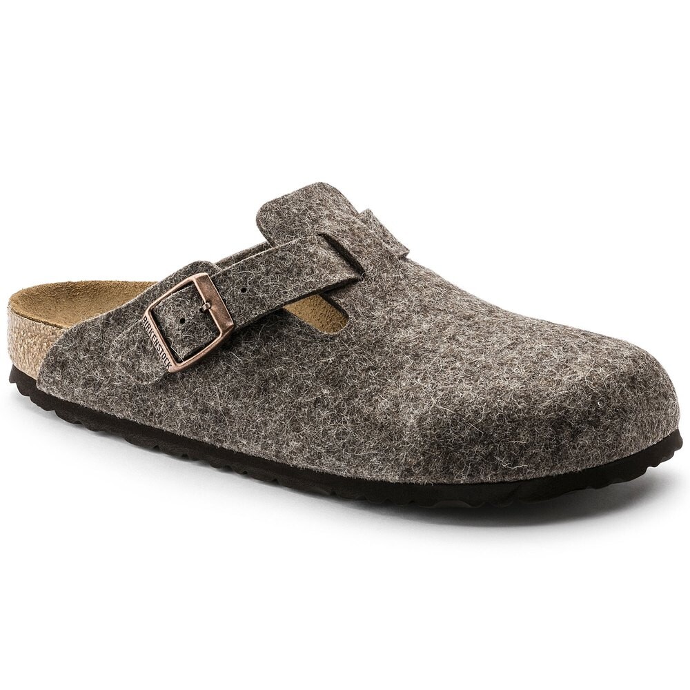 

Сабо Birkenstock Boston Wool Etroit, коричневый