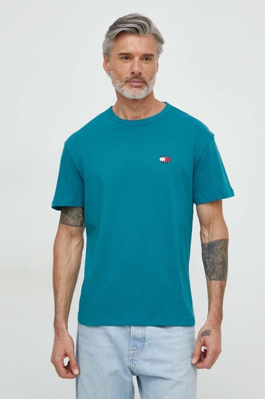 

Хлопковая футболка Tommy Jeans, зеленый