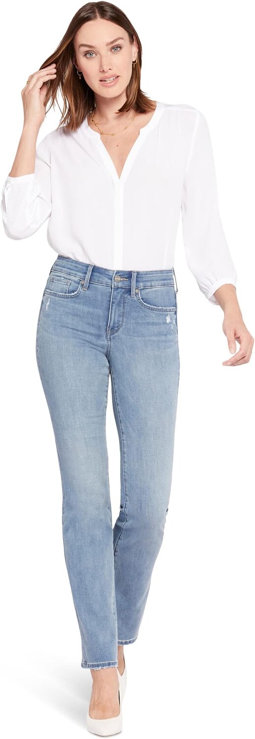 

Джинсы Petite Marilyn Straight in Angel NYDJ, цвет Angel