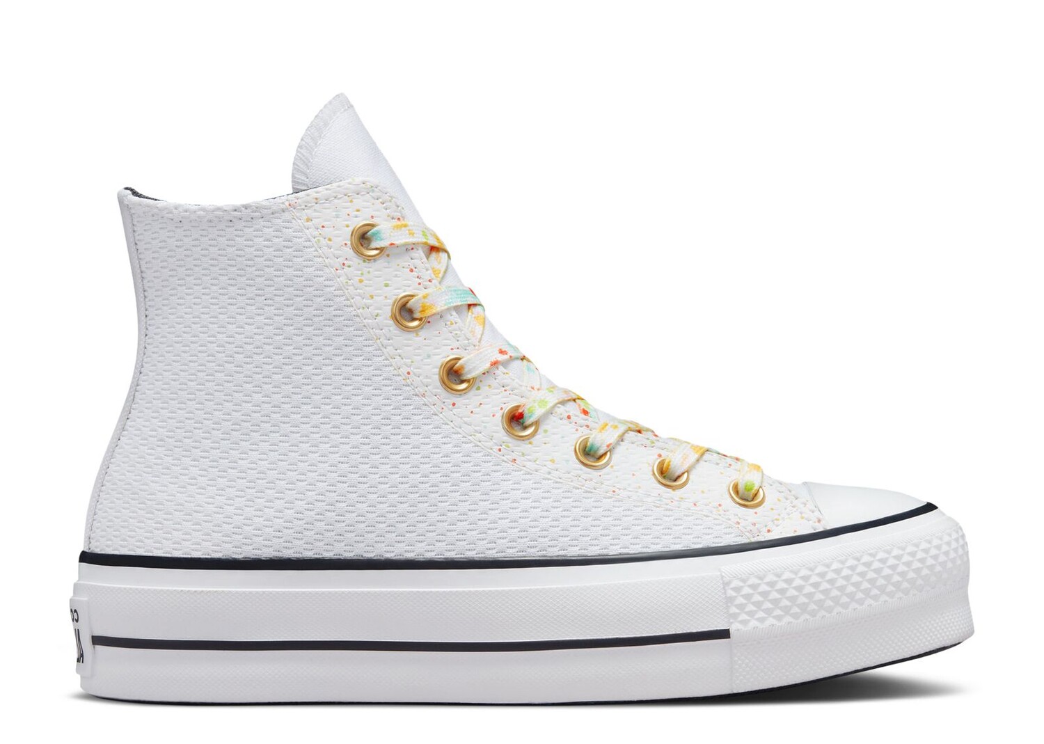 

Кроссовки Converse Wmns Chuck Taylor All Star Lift Platform High 'Paint Splatter - White', белый