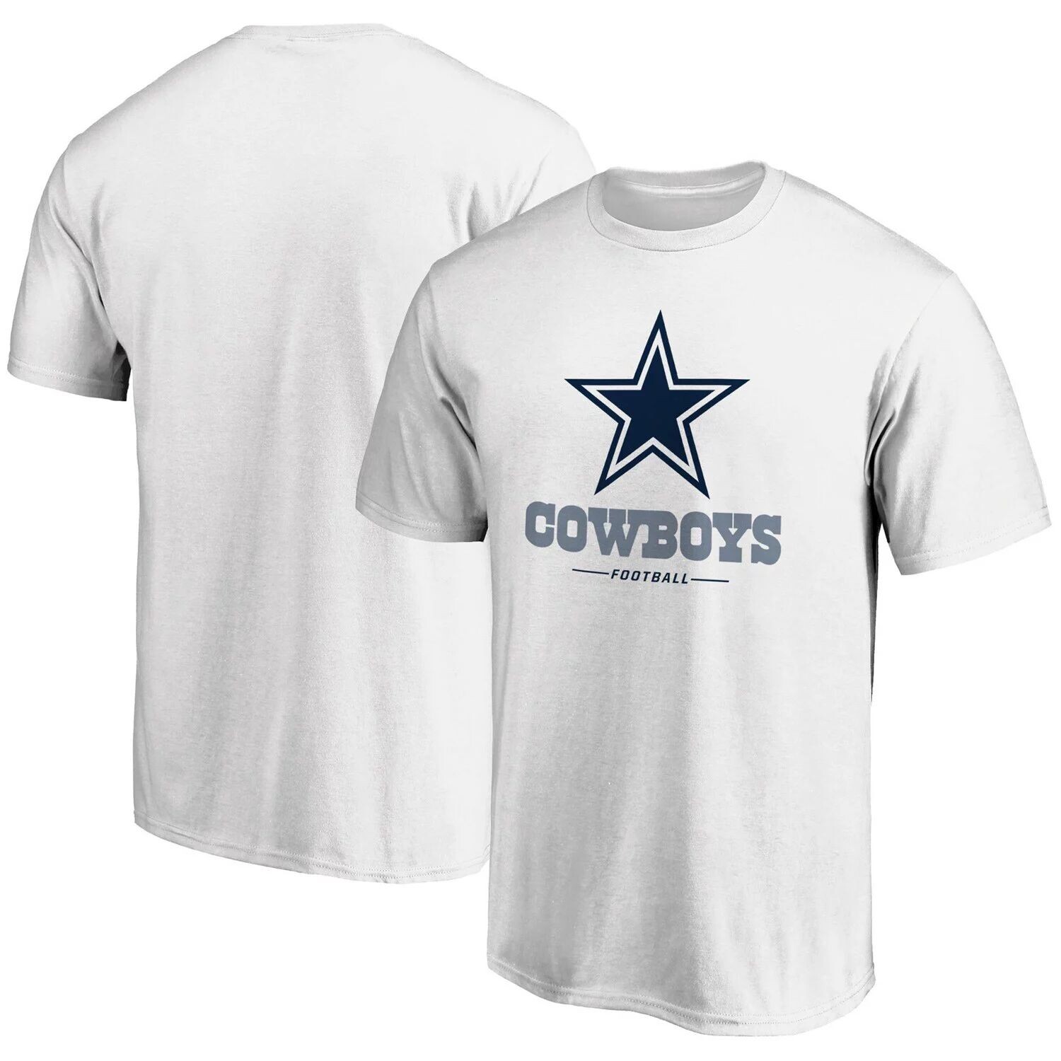 

Мужская белая футболка с логотипом Dallas Cowboys Team Lockup Fanatics