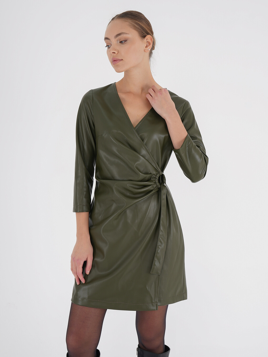 

Юбка до колена Freshlions Kleid Zelina', хаки