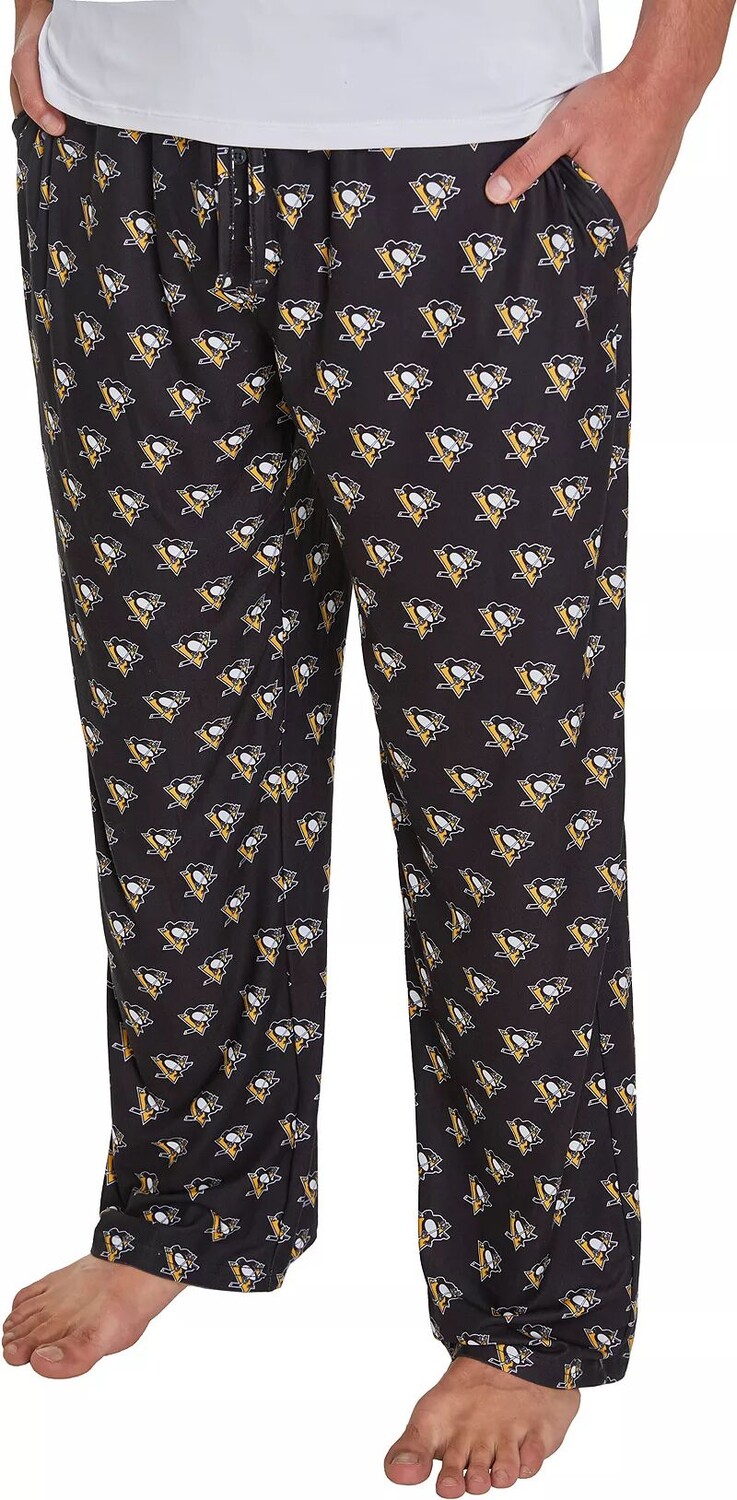

Мужские черные вязаные пижамные штаны Concepts Sport Pittsburgh Penguins Gauge