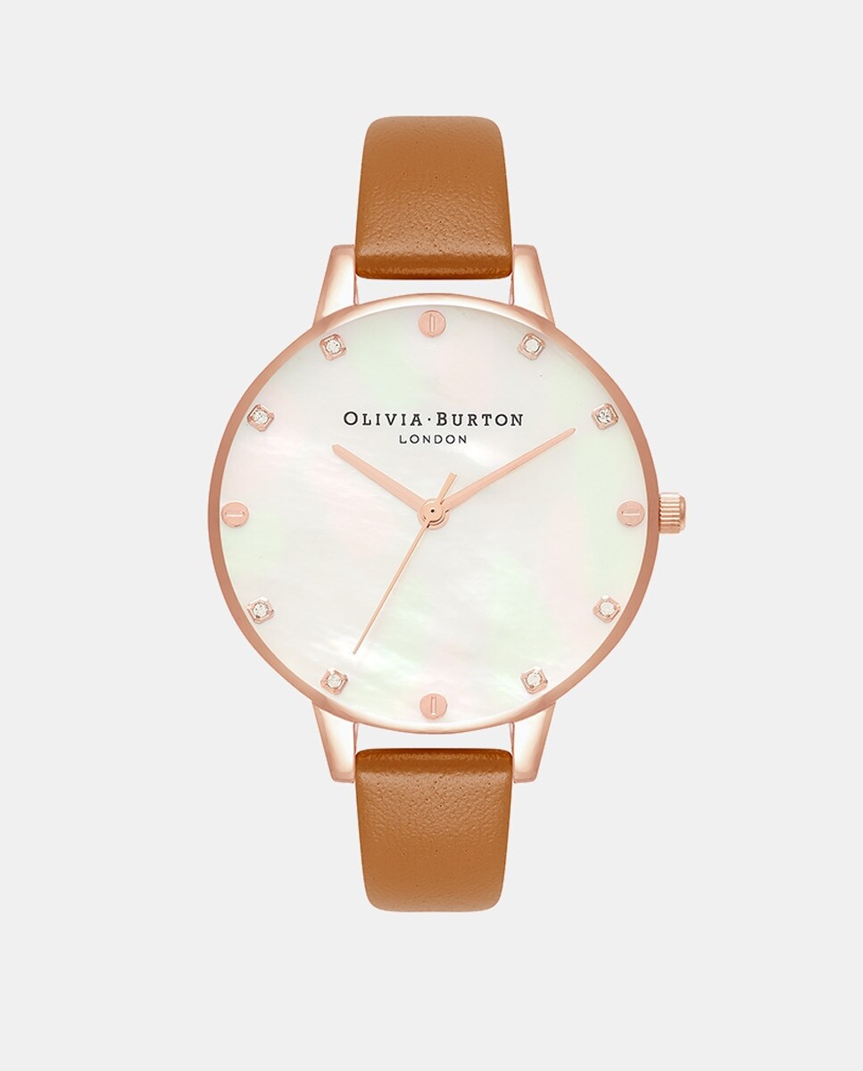 

Женские часы OB16SE18 из коричневой кожи Olivia Burton, коричневый