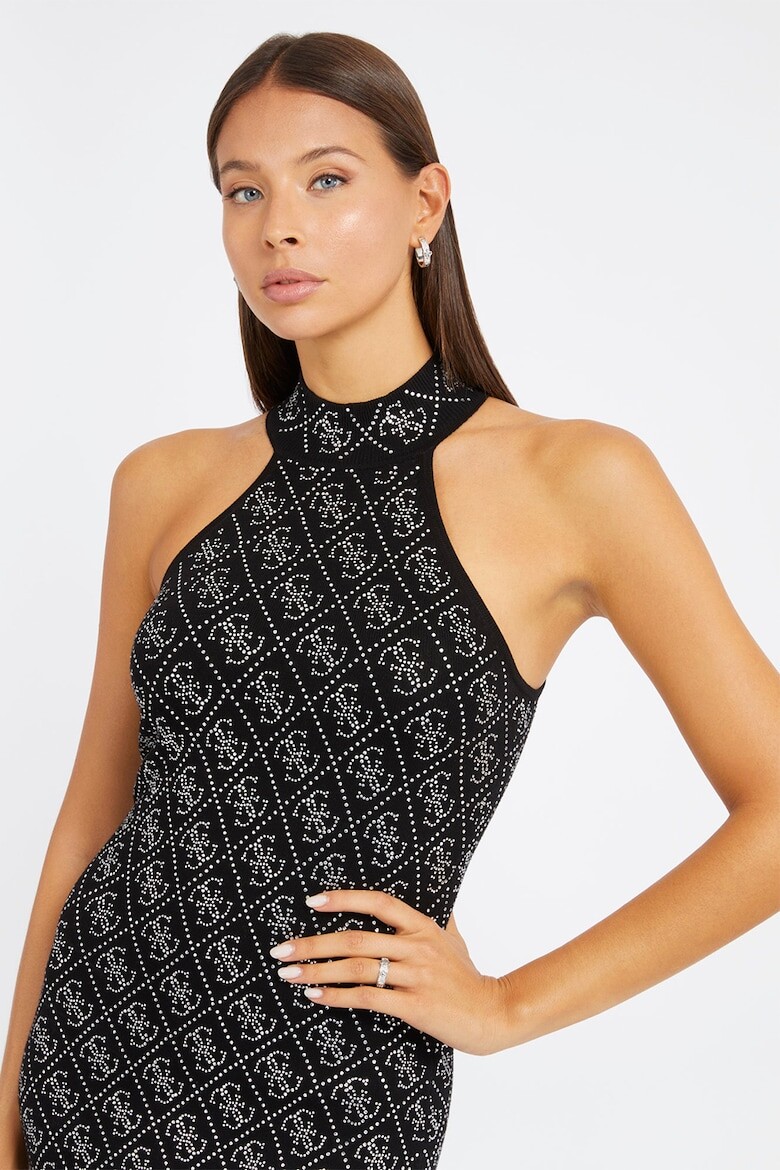

Платье с декоративными камнями Guess, черный