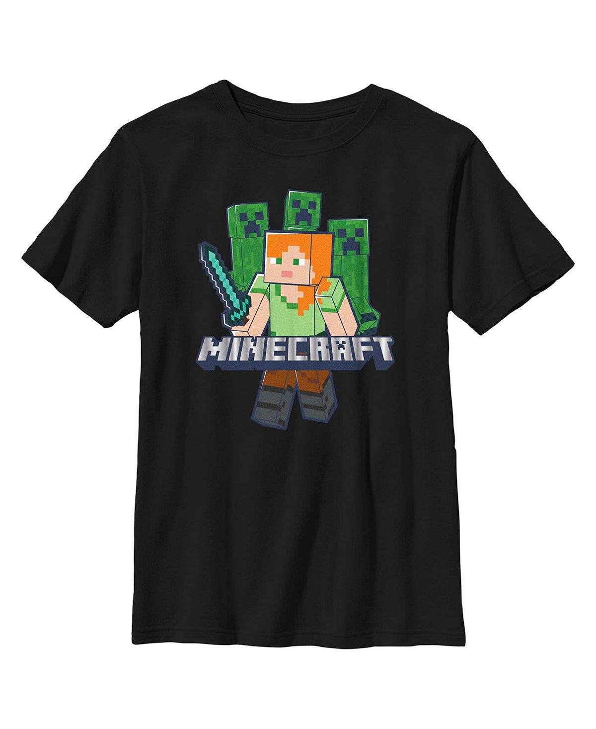 

Детская футболка Minecraft Alex and Creepers для мальчиков Microsoft