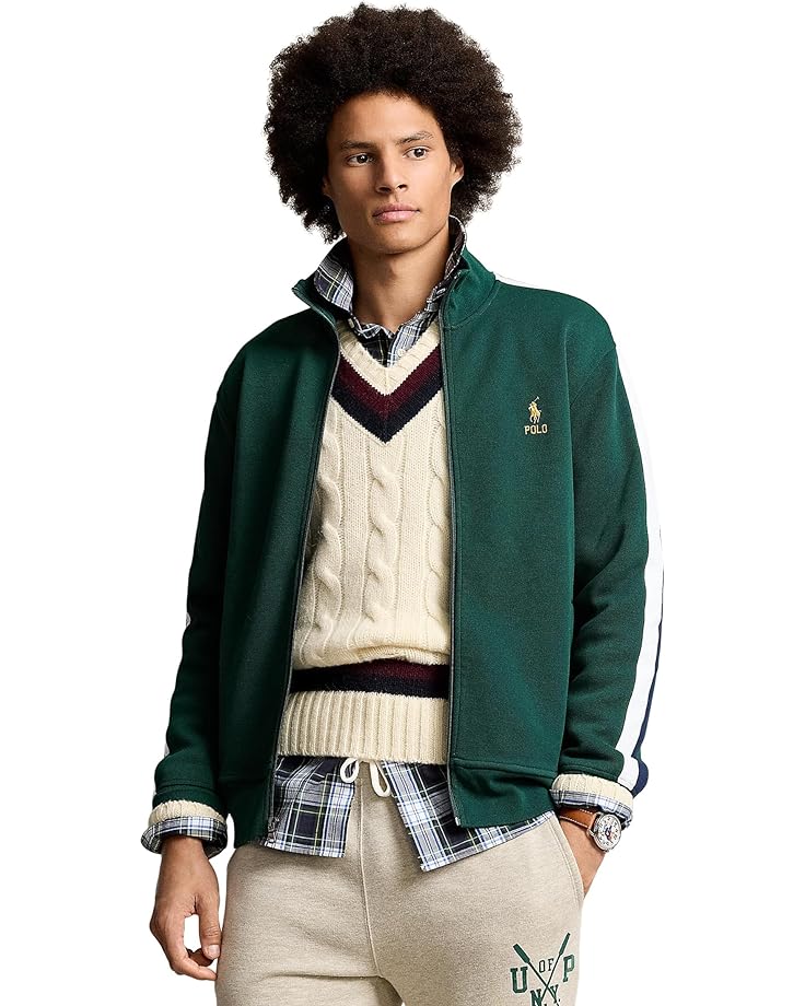 Куртка Polo Ralph Lauren Double-Knit Mesh Track, цвет Moss Agate Multi