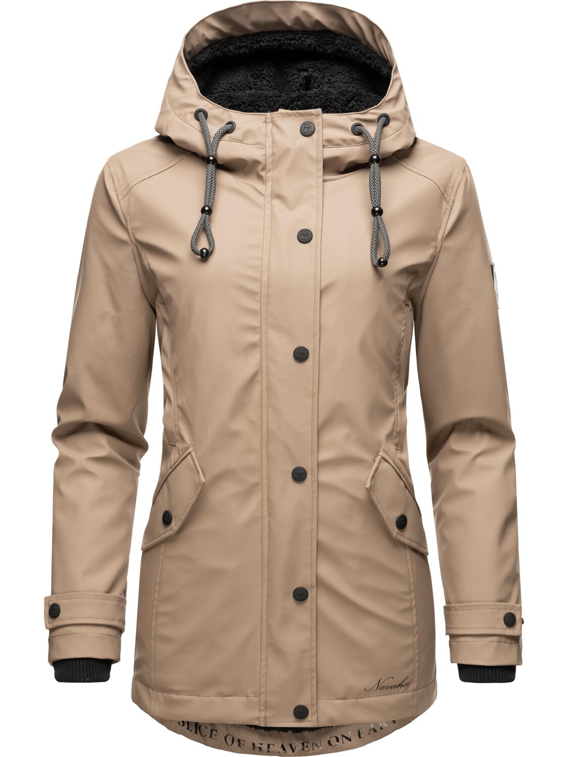 

Пуховик Navahoo Regenjacke Lindraa, серо коричневый