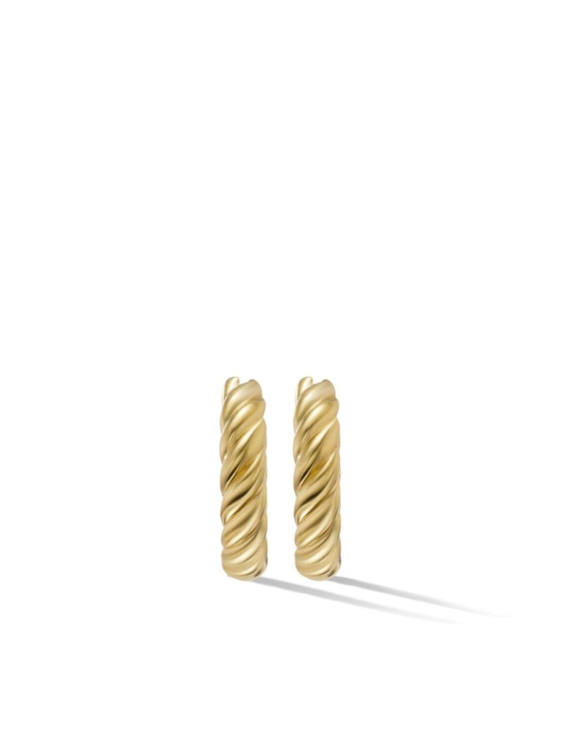 

Серьги-кольца Sculpted Cable из желтого золота David Yurman, золотой