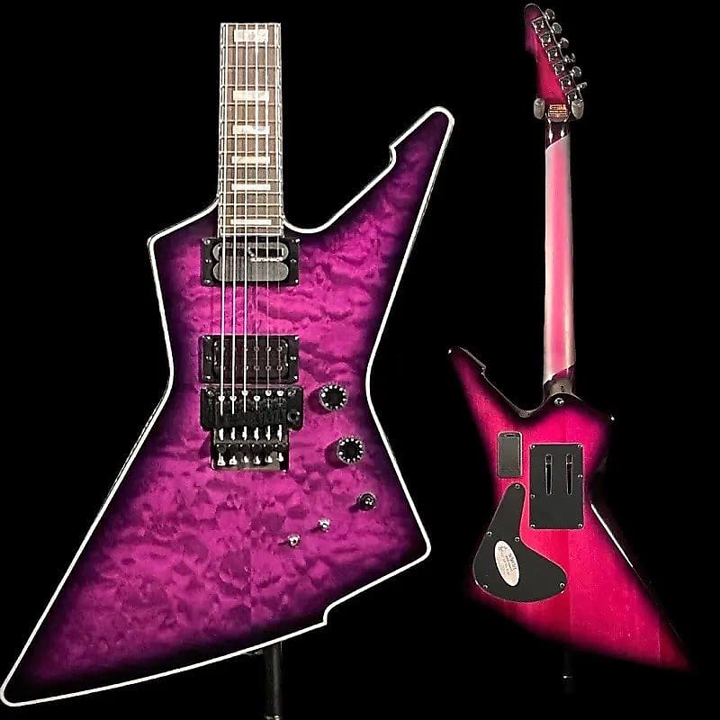 цена Электрогитара Schecter E-1 FR S Special Edition Electric Guitar - Trans Purple Burst