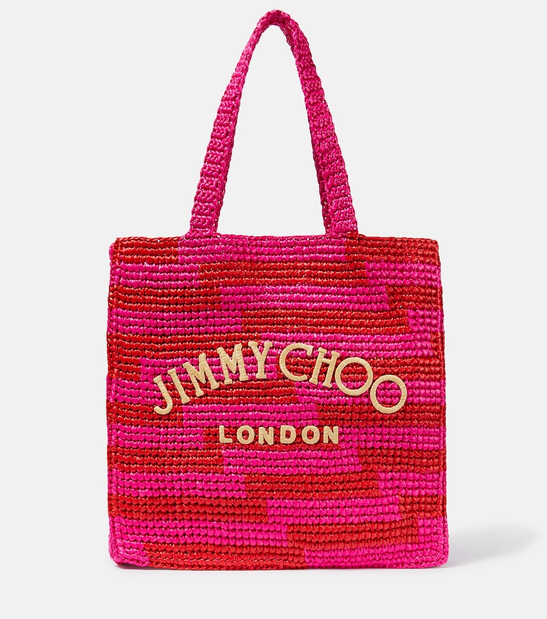 

Вязаная сумка-тоут Beach N/S Jimmy Choo, розовый