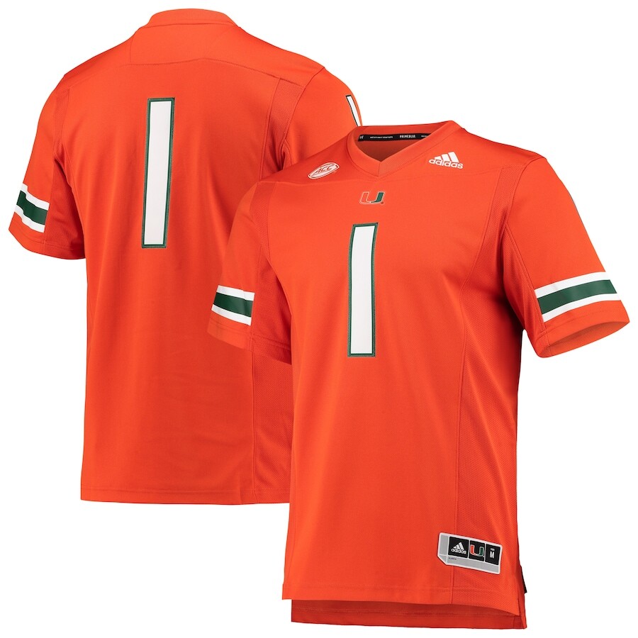 

Джерси adidas Miami Hurricanes, оранжевый