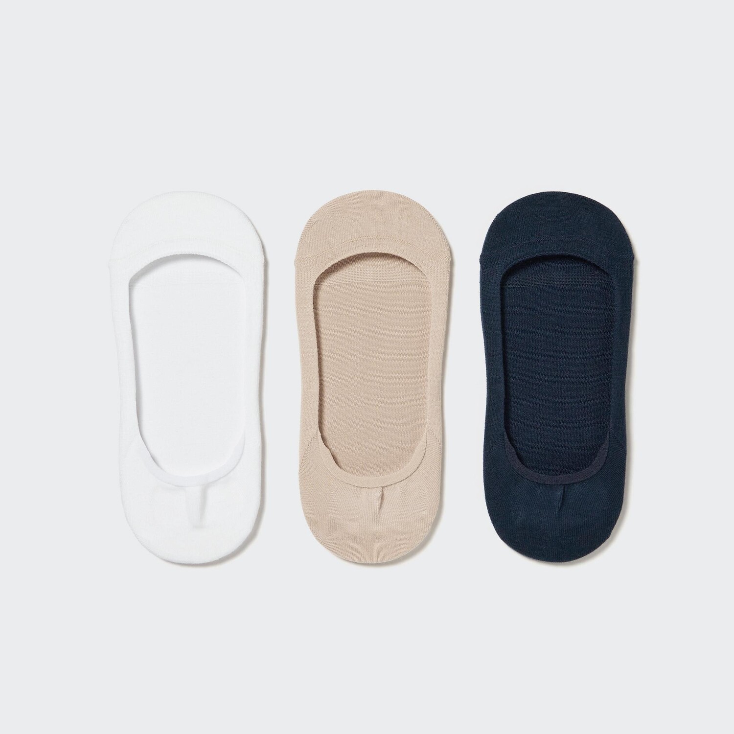 

Невидимые носки (3 пары) UNIQLO, белая кость