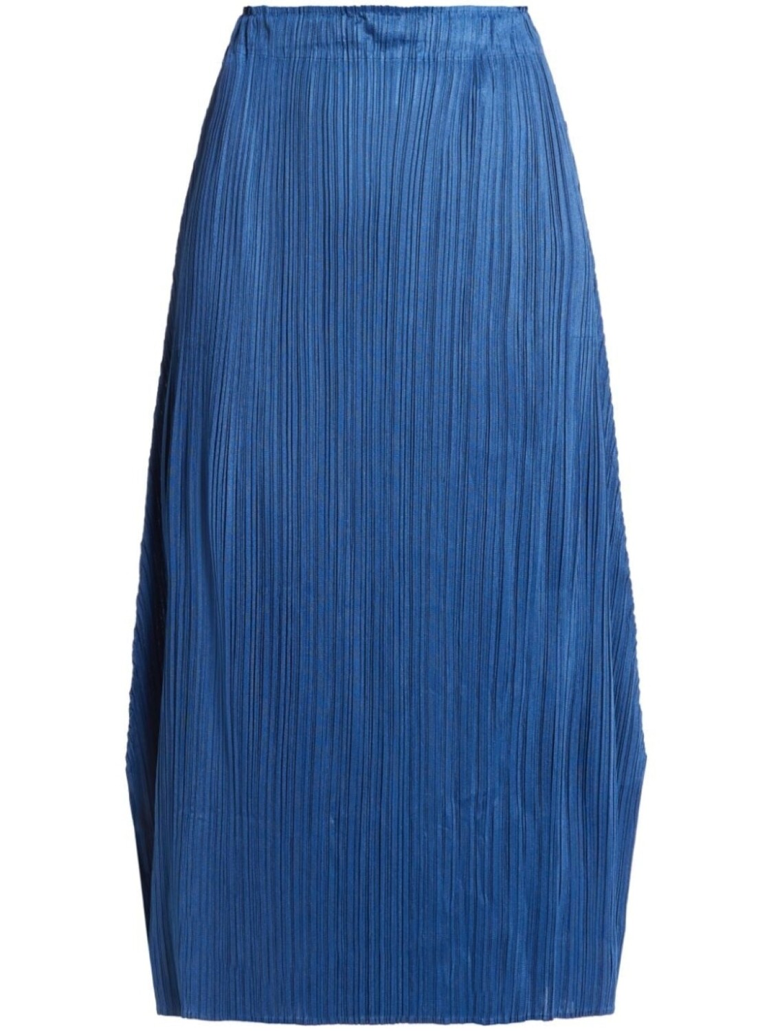 

Pleats Please Issey Miyake юбка миди в складку June, синий