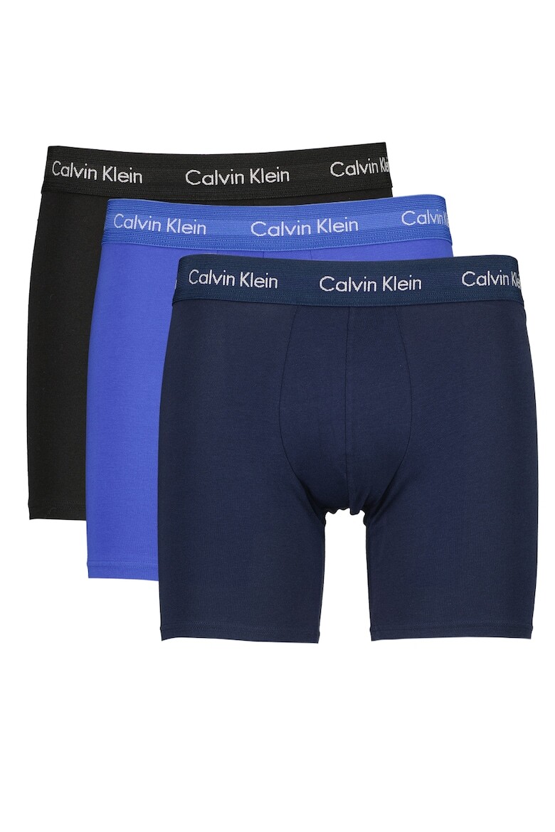 

Боксеры с логотипом - 3 пары Calvin Klein, черный