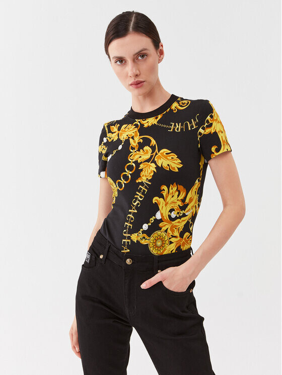 

Футболка узкого кроя Versace Jeans Couture, черный