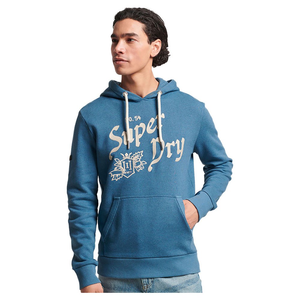 

Худи Superdry Vintage Script Style Ww, синий