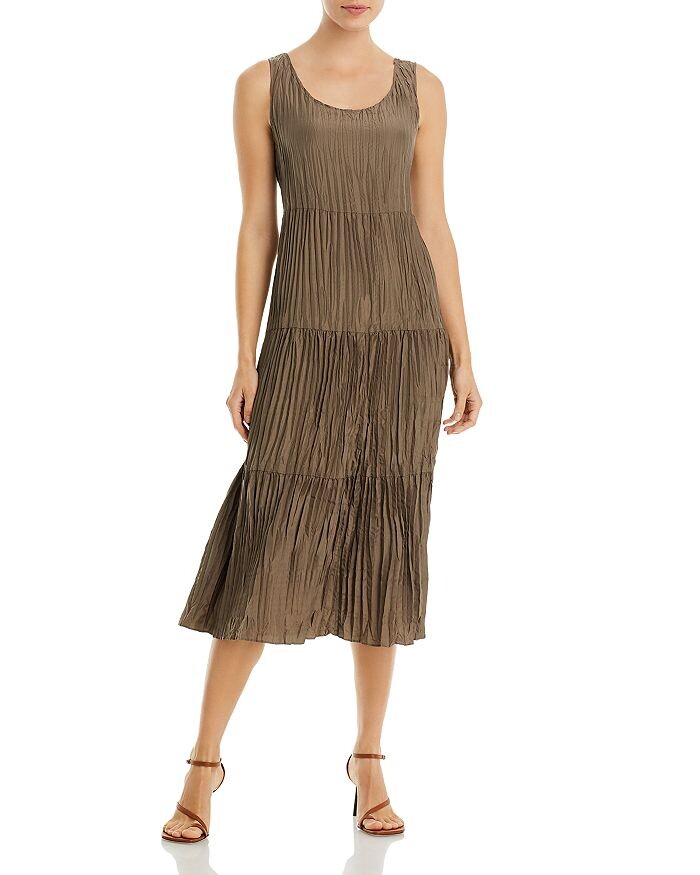 

Шелковое ярусное платье Eileen Fisher