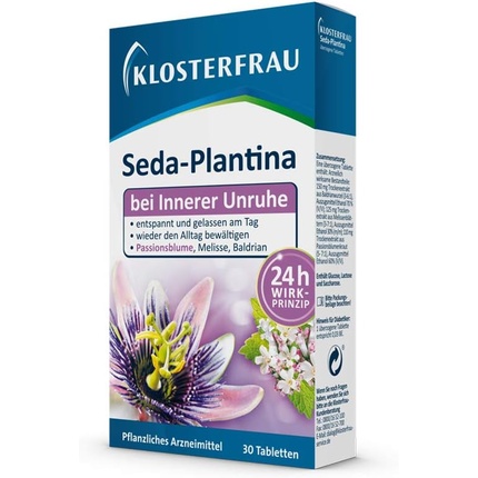 Klosterfrau Seda Plantina 30 таблеток Валериана Релаксант