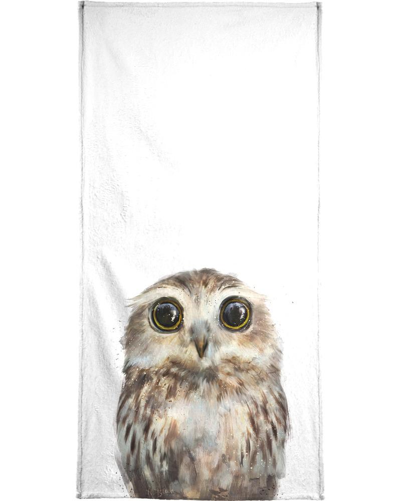 Полотенце для ванной Juniqe Little Owl, цвет Braun & Weiß цена и фото