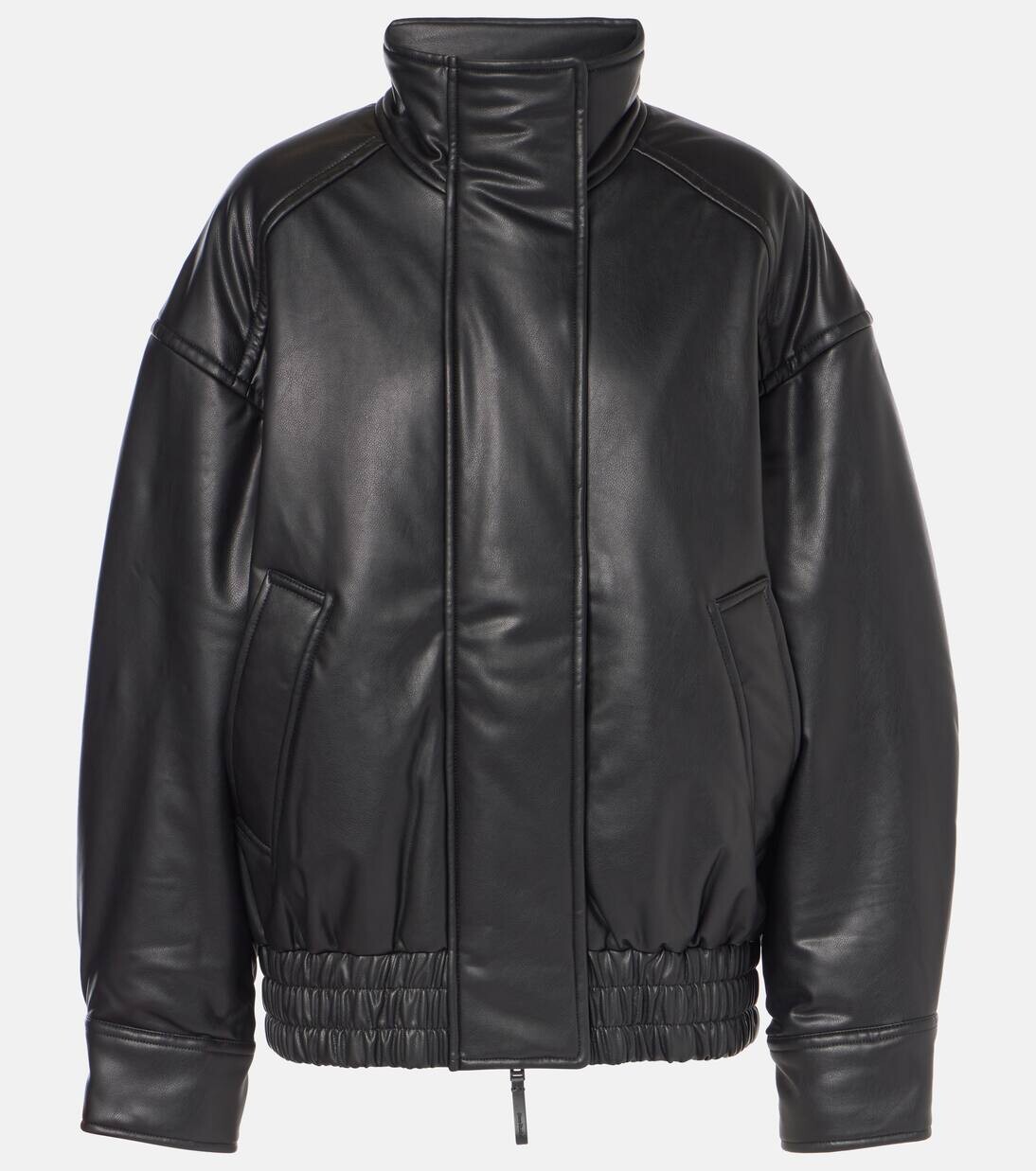 

Куртка-бомбер из искусственной кожи Acne Studios, черный