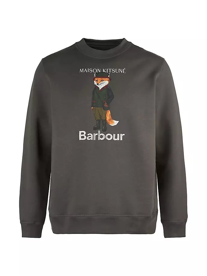 

Толстовка Barbour x Maison Kitsuné Beaufort Fox Barbour, цвет uniform green