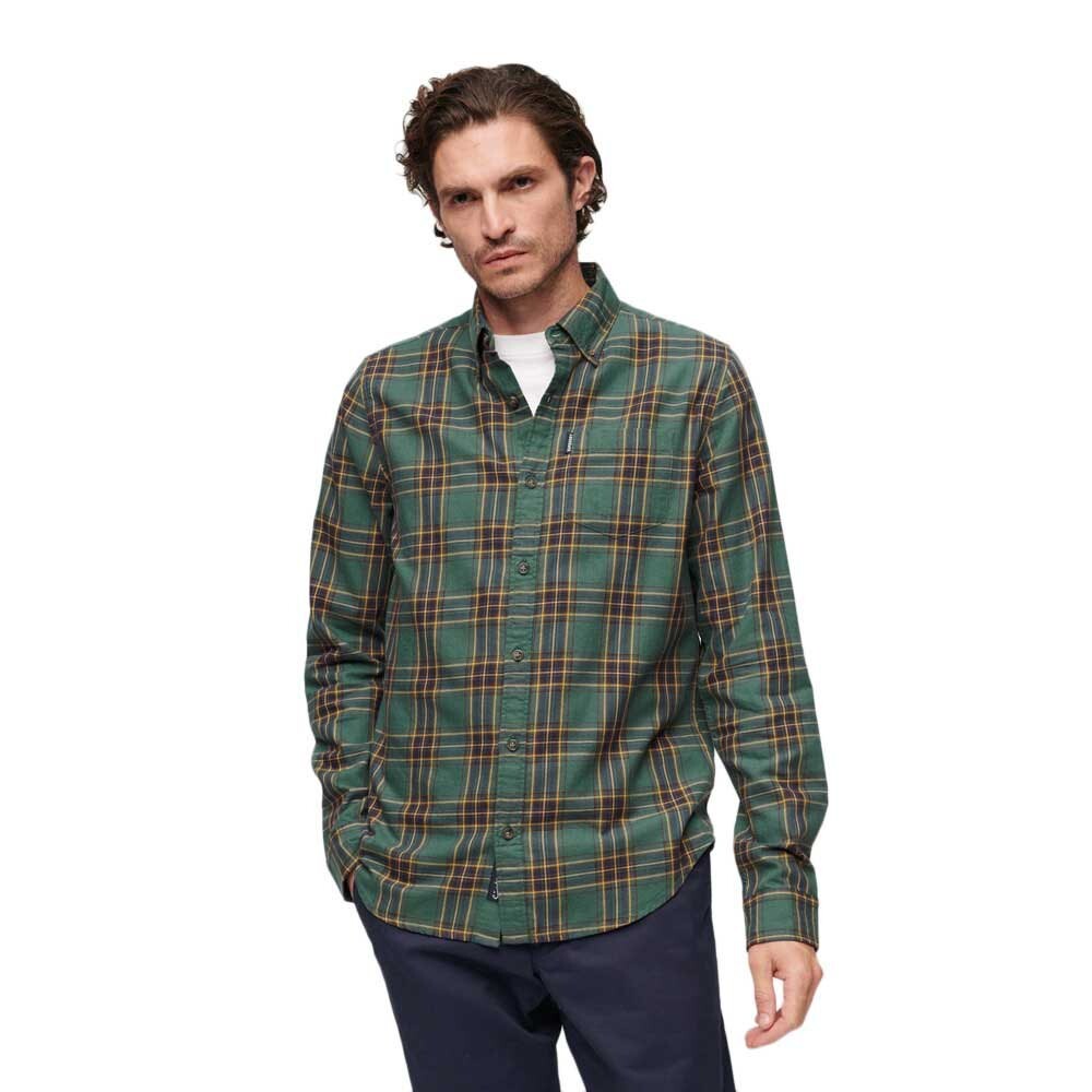 

Рубашка с длинным рукавом Superdry Vintage Check, зеленый