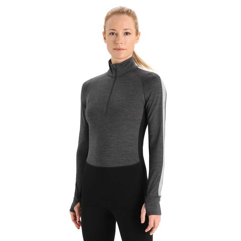 

Базовый слой с длинным рукавом Icebreaker Zone Knit 260 Half Zip, черный