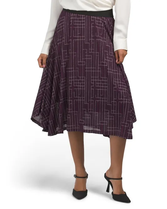 

Юбка с принтом на подоле Shark Bite Calvin Klein, цвет Aubergine/Multi