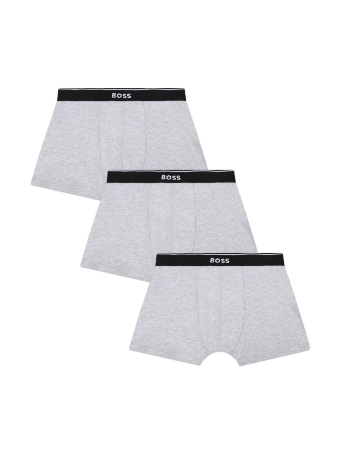 

BOSS Kidswear комплект из трех боксеров с логотипом, серый