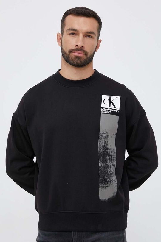 

Хлопковая толстовка Calvin Klein Jeans, черный