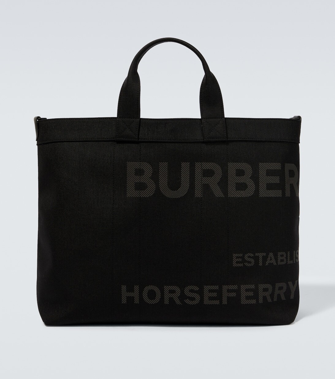 

Сумка-тоут с логотипом Burberry, черный