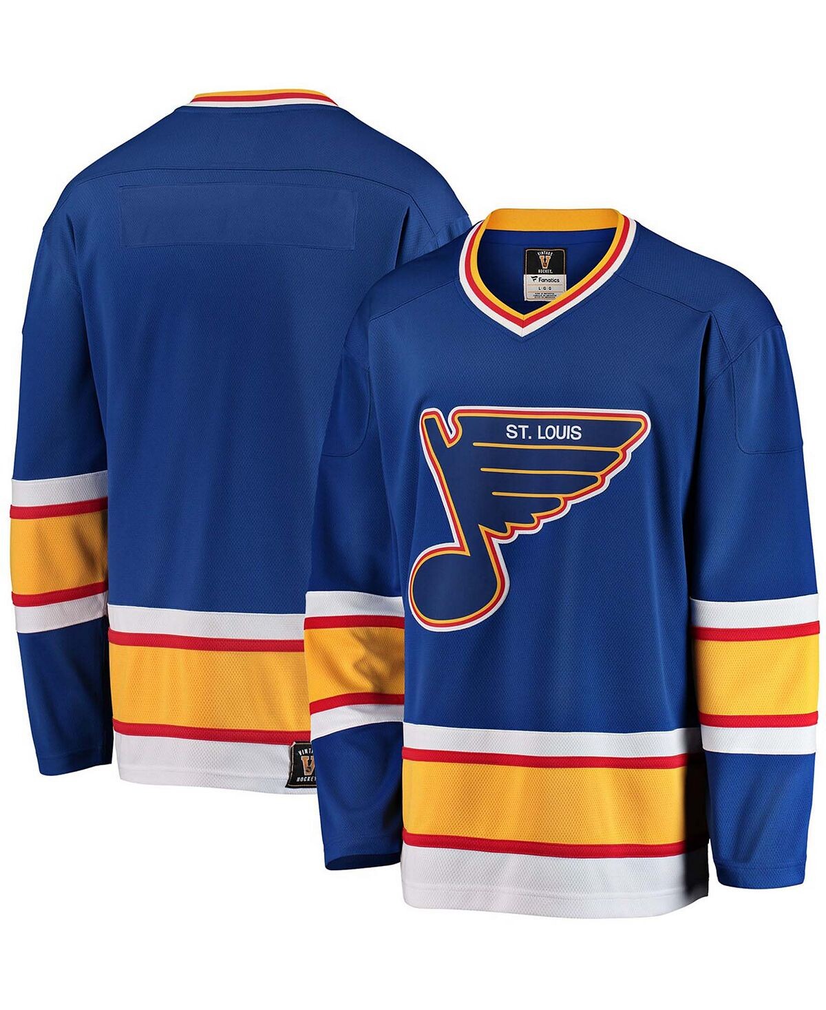 

Мужское синее джерси St. Louis Blues Premier Breakaway Heritage Blank Fanatics, Синий