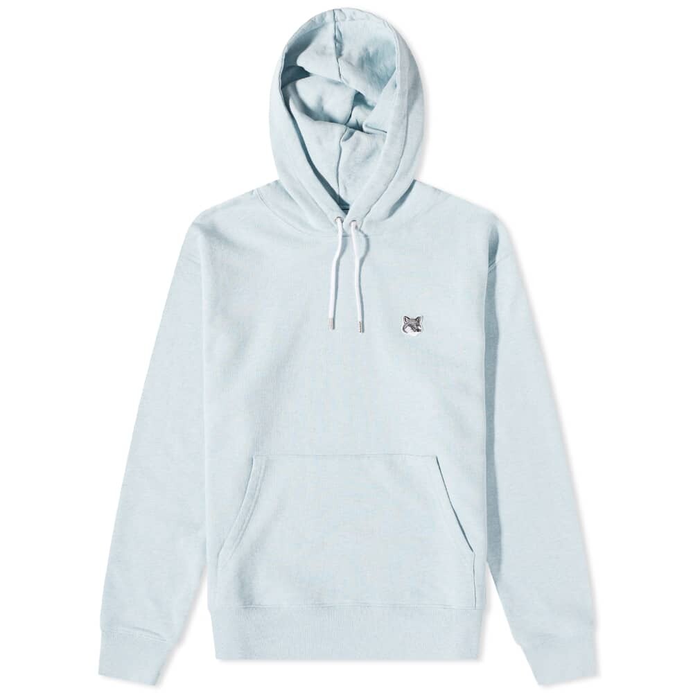 

Классический худи Maison Kitsune серого цвета с нашивкой в ​​виде головы лисы