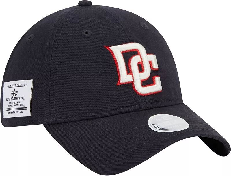 

Женская красная регулируемая кепка New Era Washington Nationals 9Twenty Alpha