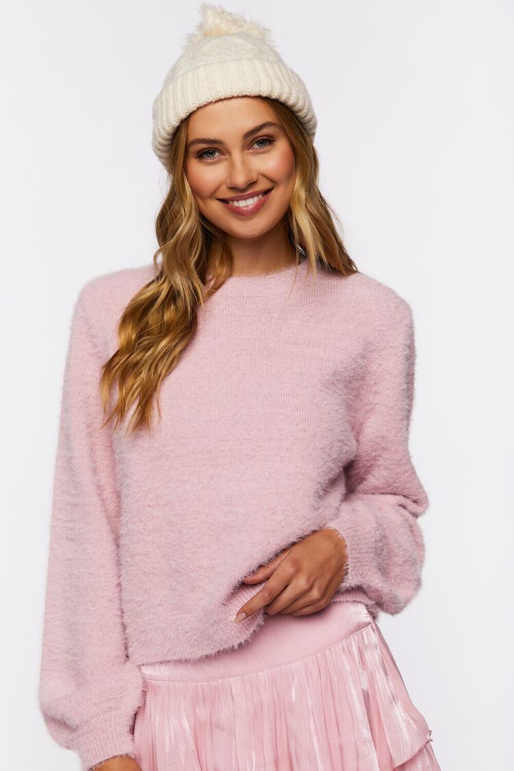 

Нечеткий свитер с длинными рукавами Forever 21