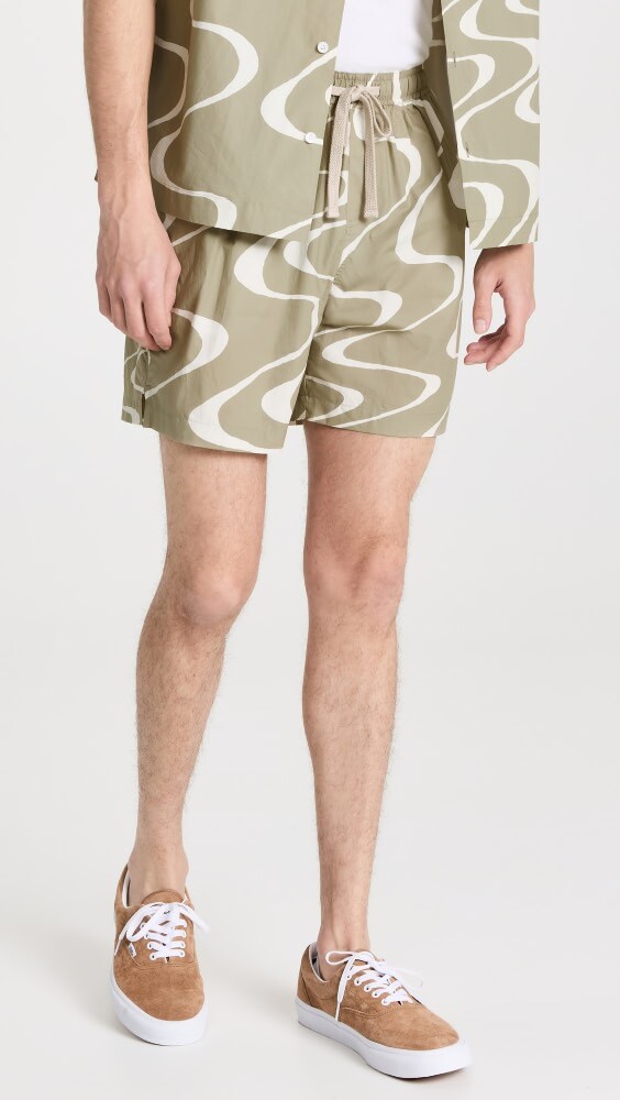 

Шорты FRAME Abstract Wave Graphic (6" Inseam), песочный