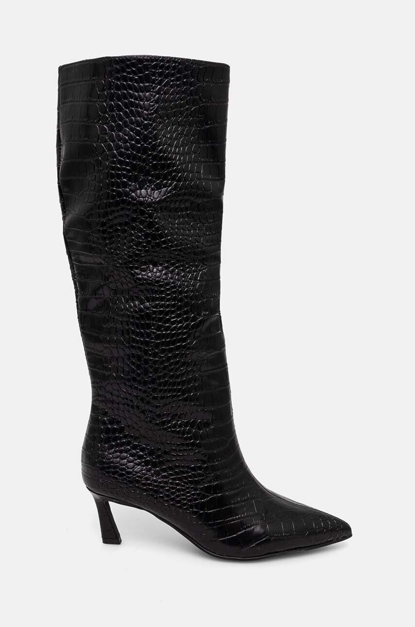 

Кожаные сапоги Steve Madden Lavan, черный