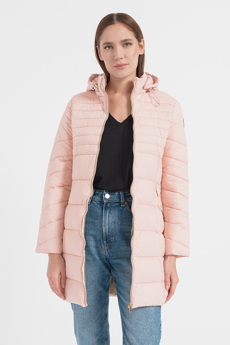 Стеганая зимняя куртка Bealize со съемным капюшоном Geo Norway, розовый