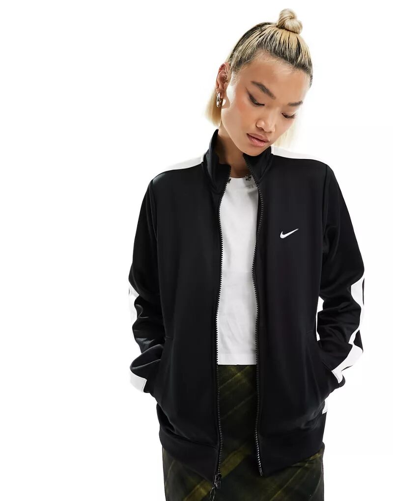 Черная спортивная куртка на молнии на молнии Nike Streetwear