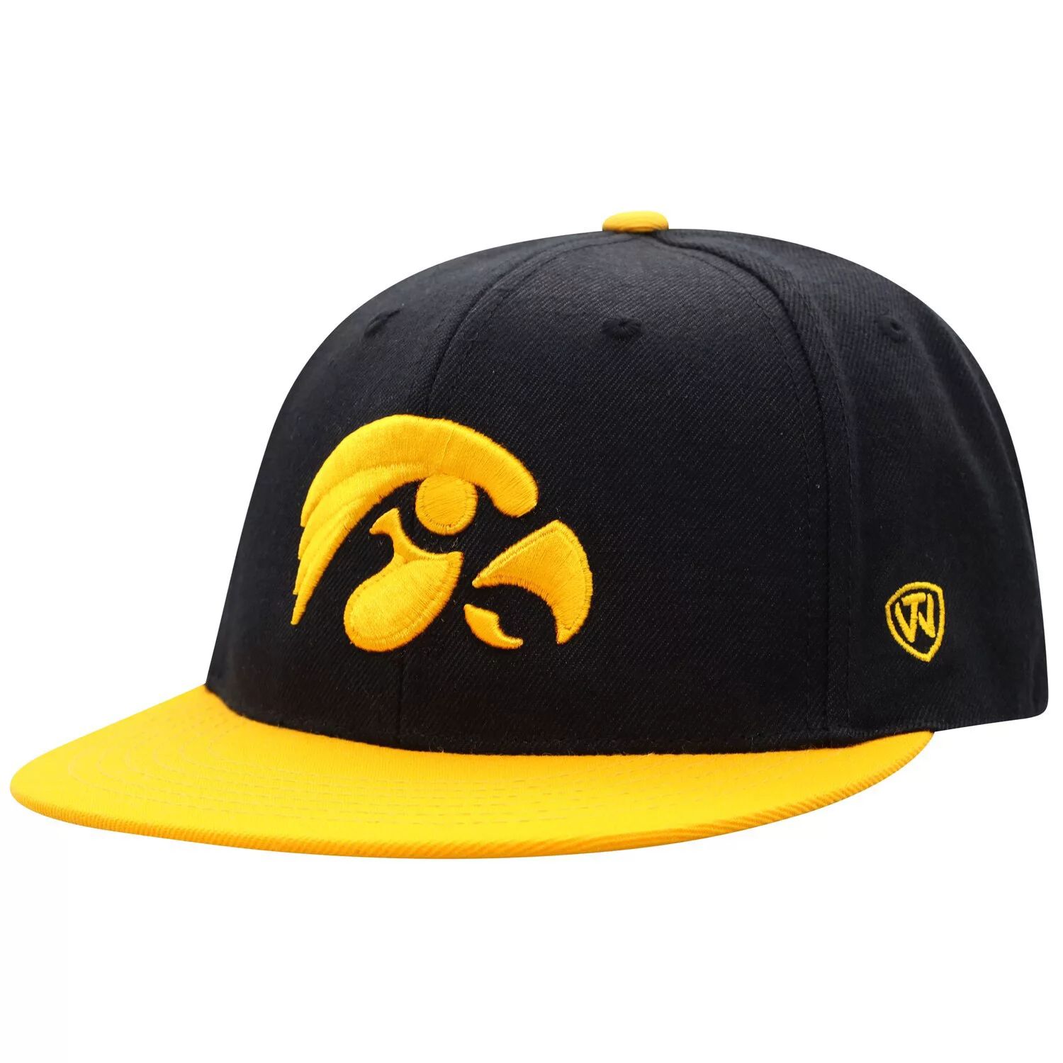 Мужская двухцветная приталенная шляпа Top of the World черного/золотого цвета Iowa Hawkeyes Team Color