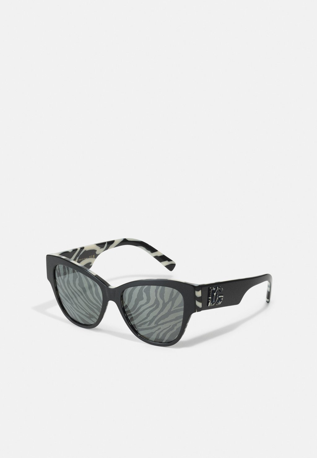 Солнцезащитные очки Dolce&Gabbana, черные на зебре ирис зебре блю