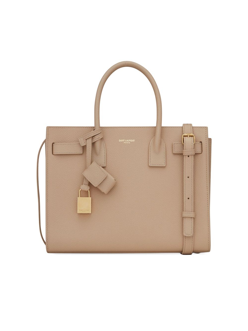 

Сумка Sac De Jour Baby с верхней ручкой из зерненой кожи Saint Laurent