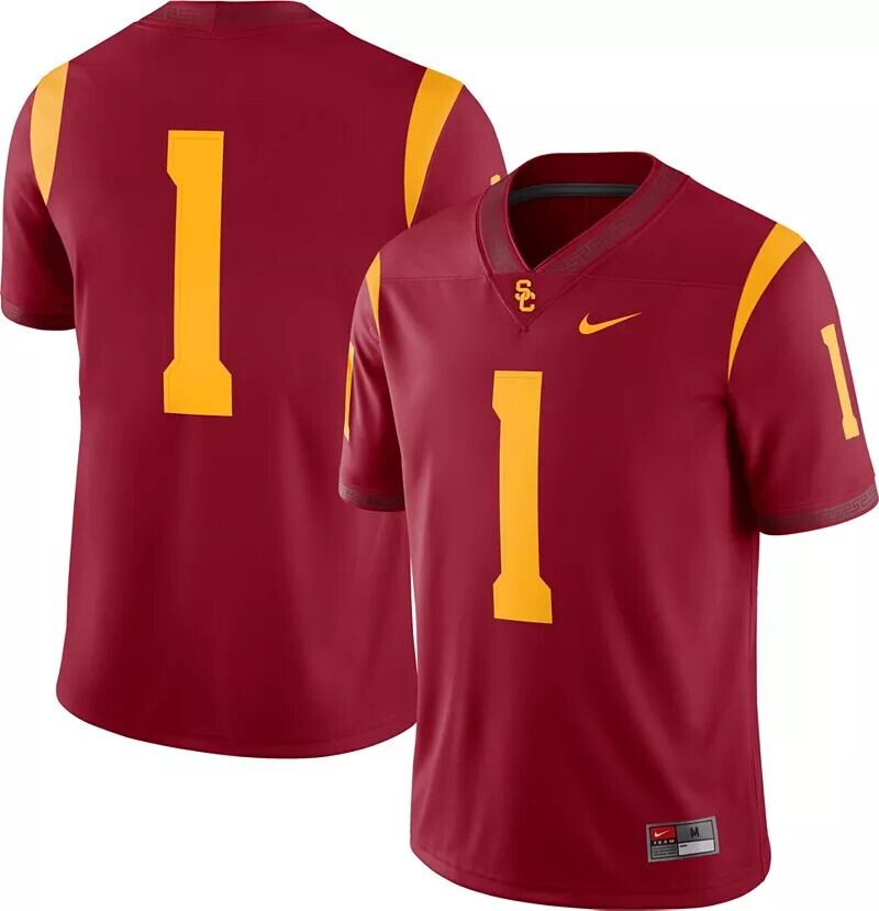 

Мужские футбольные майки Nike USC Trojans #1 Cardinal Dri-FIT Game